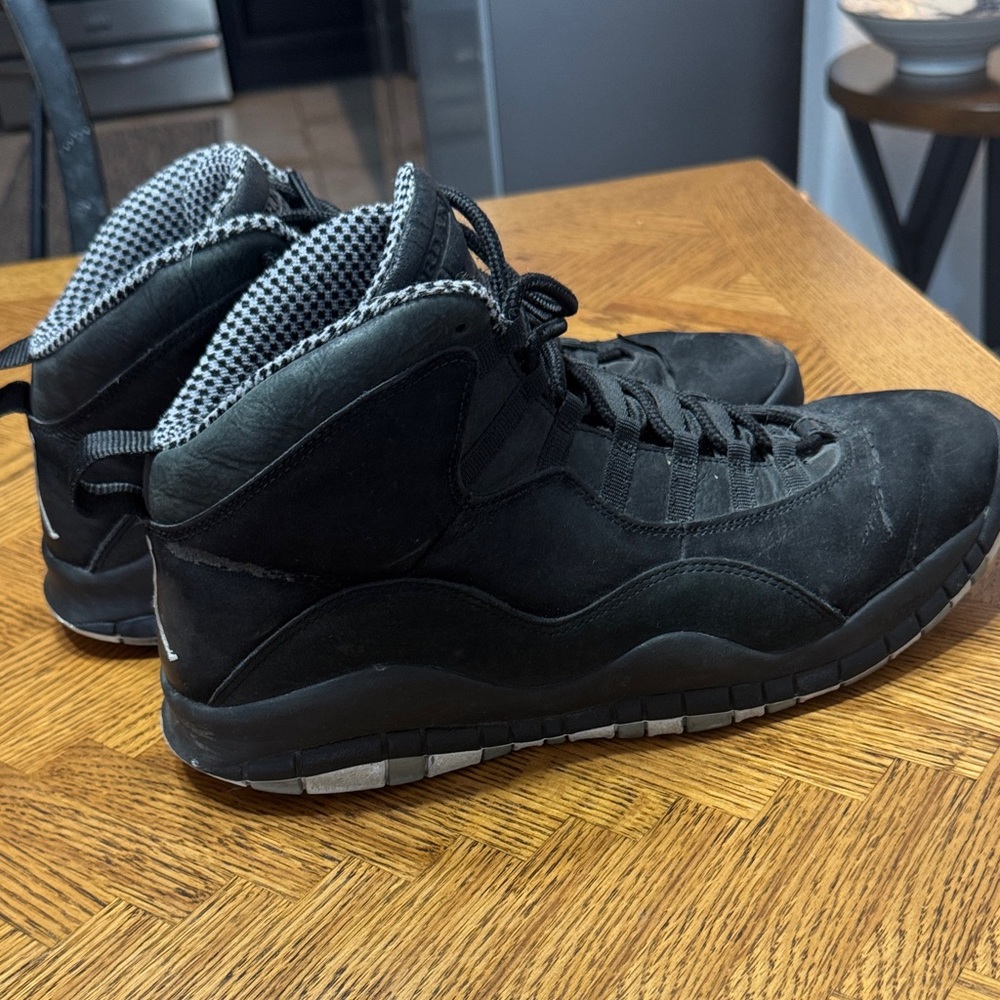 Jordan Black 10s High-Top Sneakers